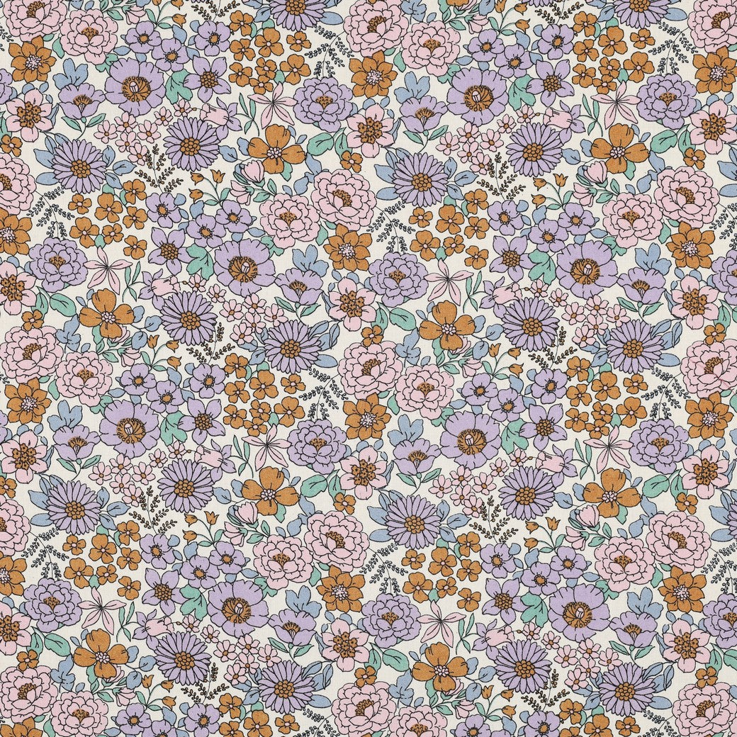 Coton Imprimé / Lilas Flowers