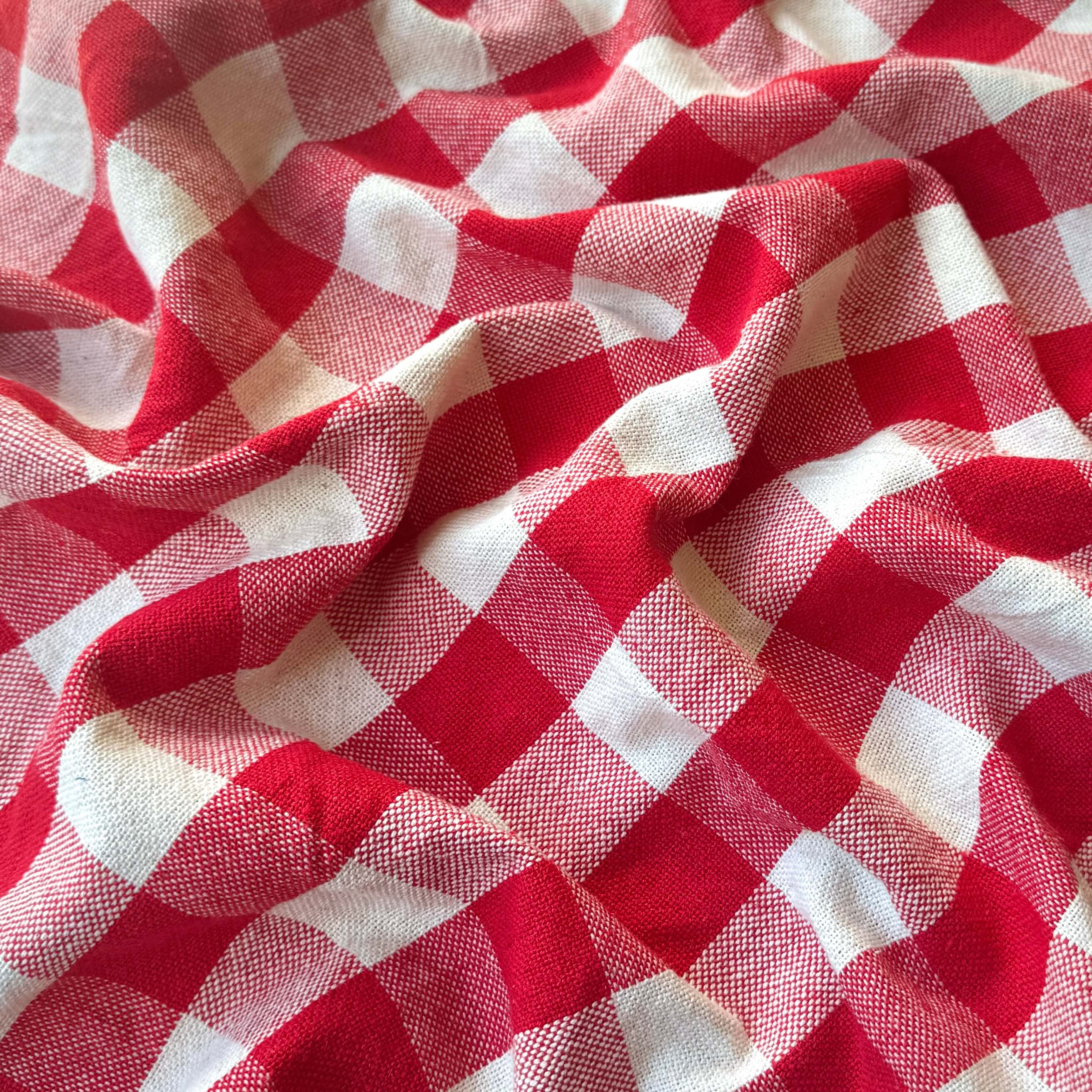 Coupon 1 Mètre - Coton Tissé  / Célestin Rouge