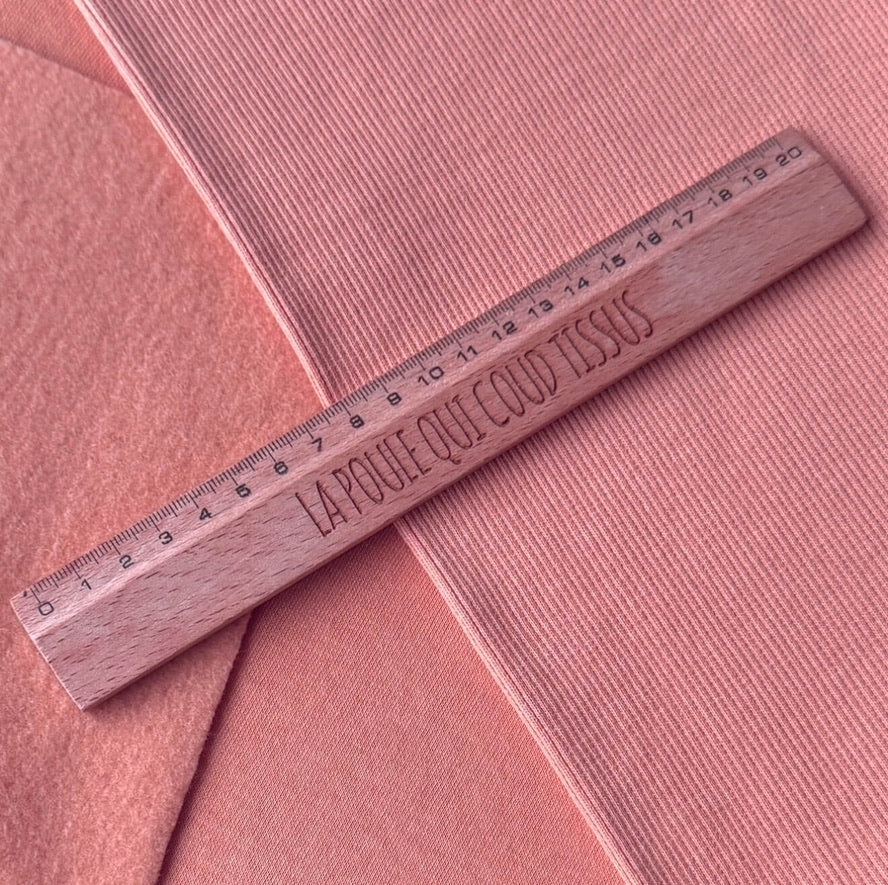 Borde Canalé 2x2 / Rosa Viejo