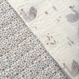 Coupon 60 cm - Matelassé Double Gaze Alba / Double Gaze Pio Ecru