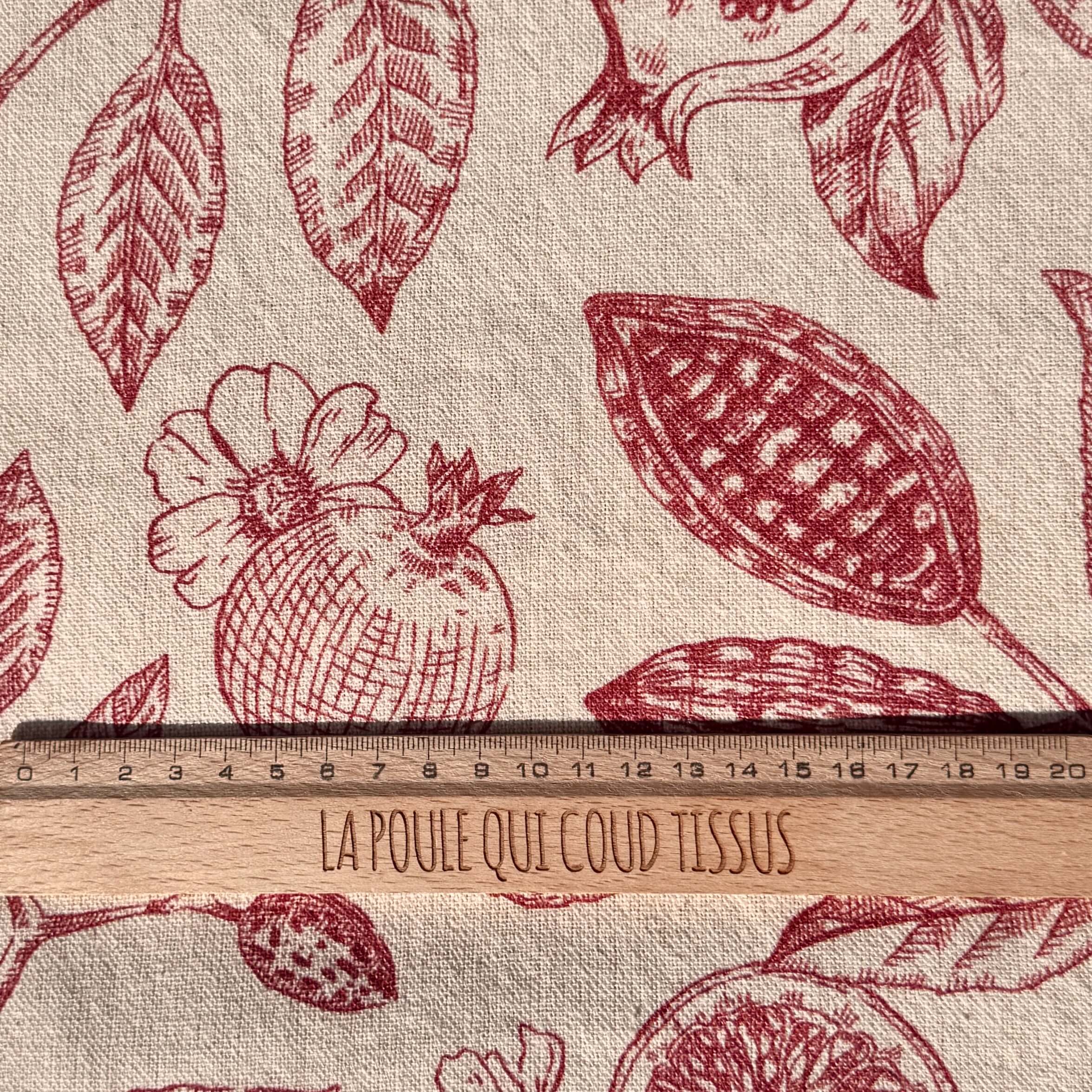 Coton Tissé  / Granata Groseille