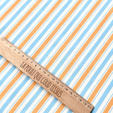 Coupon 1.5 m - Coton Imprimé / Lydia Bleu-Orange