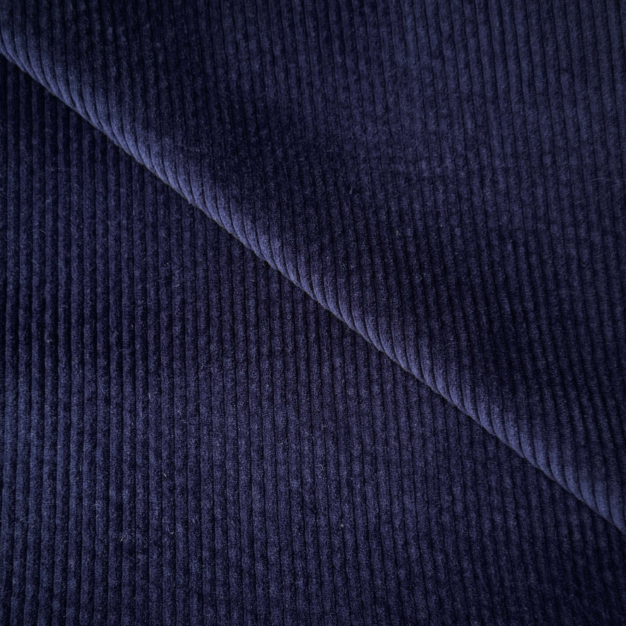 Velours Côtelé 100% Coton / Marine