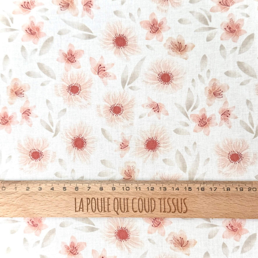Algodón estampado digitalmente / Hortense
