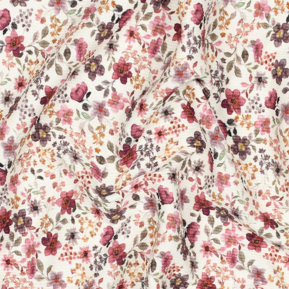 Jersey Côtelé / Digital Flower