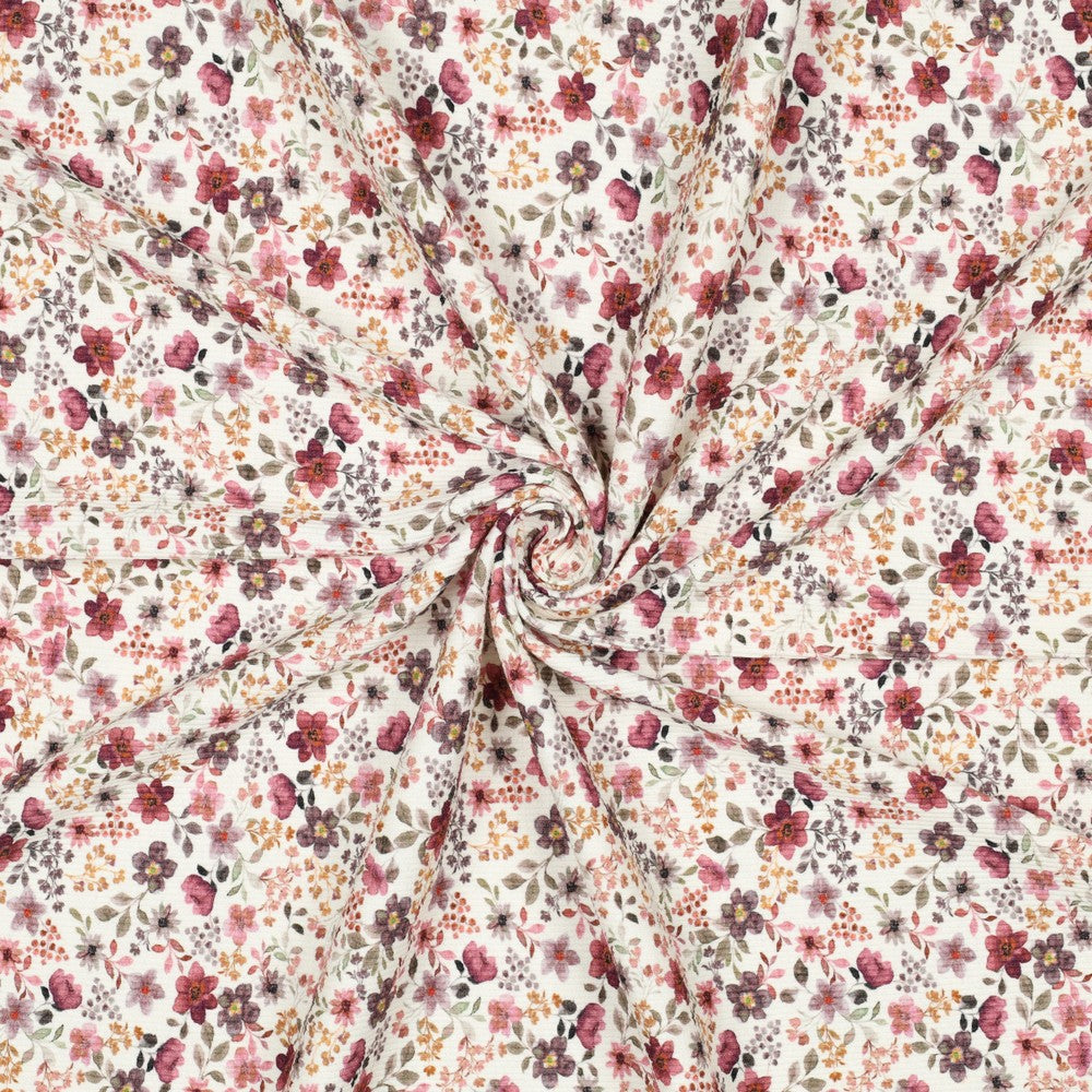 Jersey Côtelé / Digital Flower