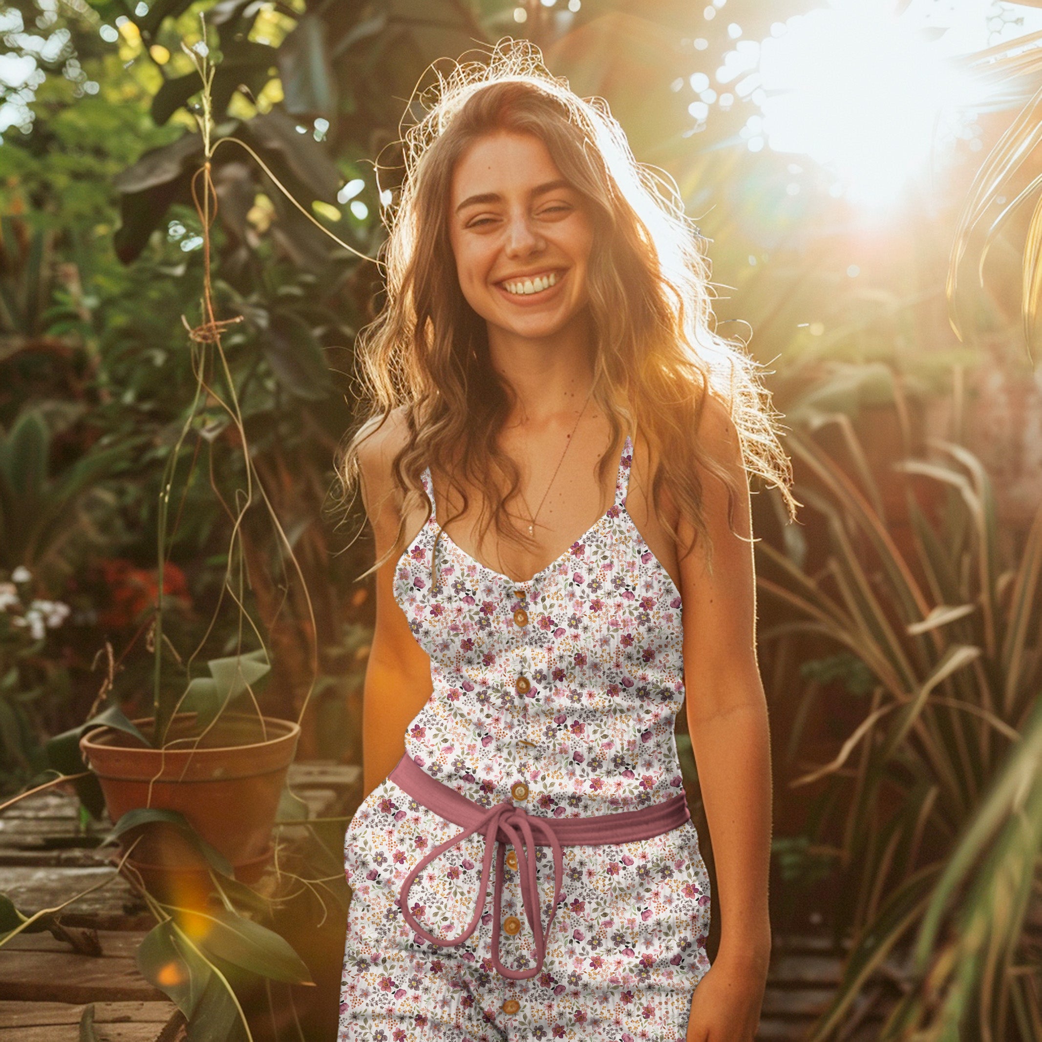 Jersey Côtelé / Digital Flower