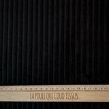 Coupon 80 cm - Velours Côtelé Futé / Noir