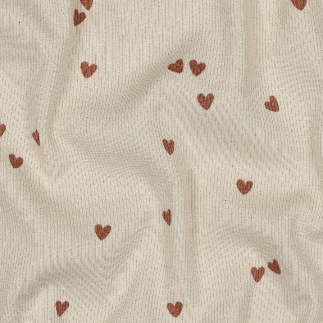 Coupon 1.5 m - Jersey Côtelé / Coeur