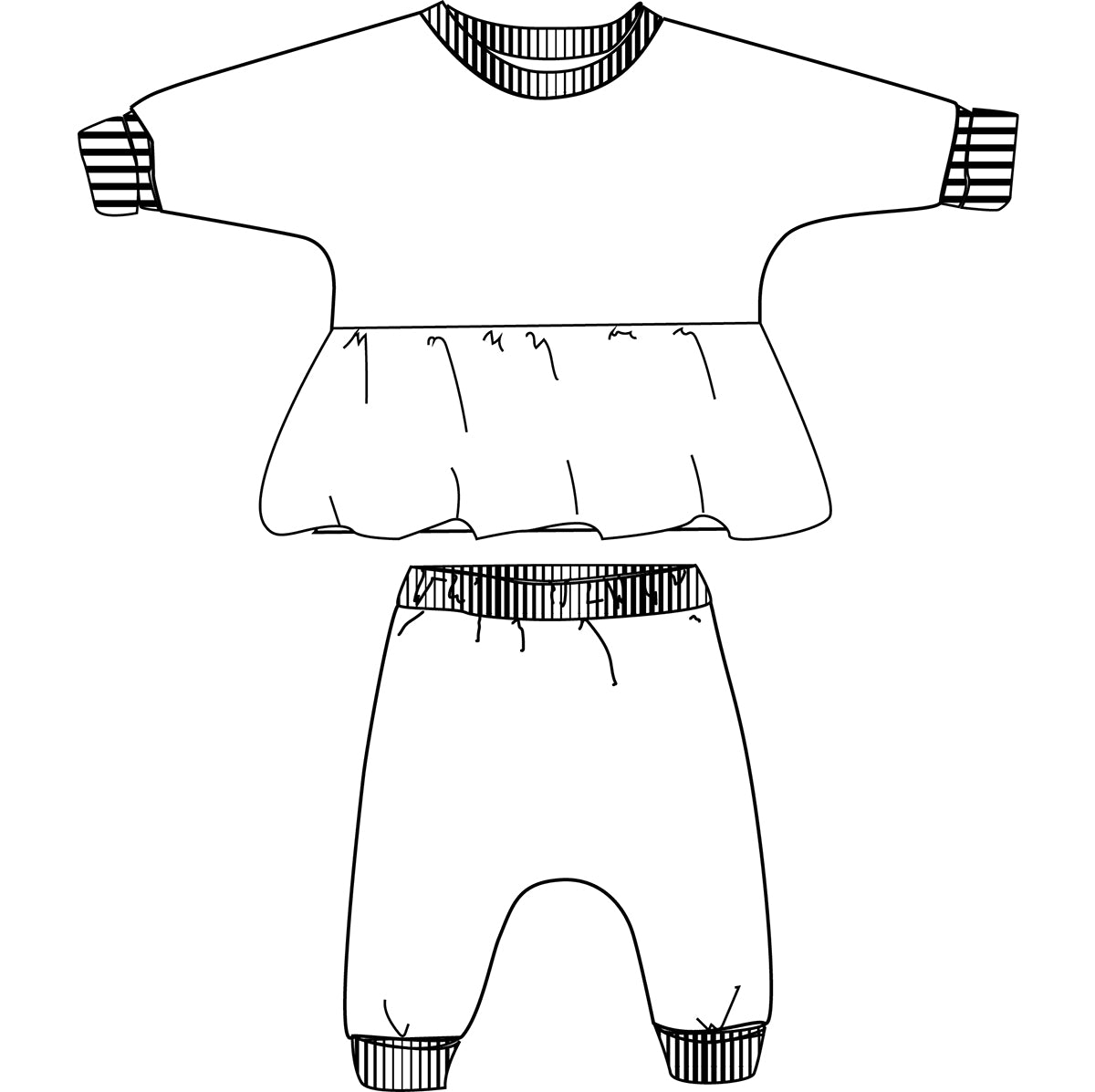 Patron de Couture - Ikatee / Pyjama Bébé CORDOBA