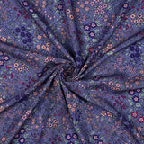 Viscose / Fleurs Violet