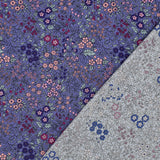 Viscose / Fleurs Violet