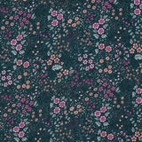 Viscose / Fleurs Vert