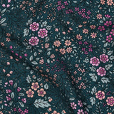 Viscose / Fleurs Vert
