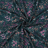 Viscose / Fleurs Vert
