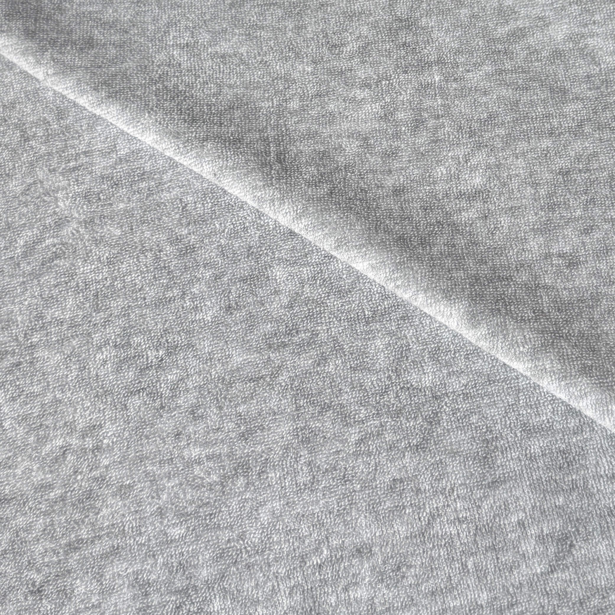 Coupon 2 Mètres - Eponge Maille Bouclette / Gris Chiné