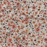 Digitally Printed Cotton / Romane White-Blue
