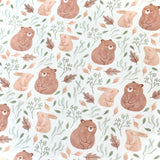 Coupon 50 cm - Coton Numérique Exclusif LPQC / Ours Vert - Mocha