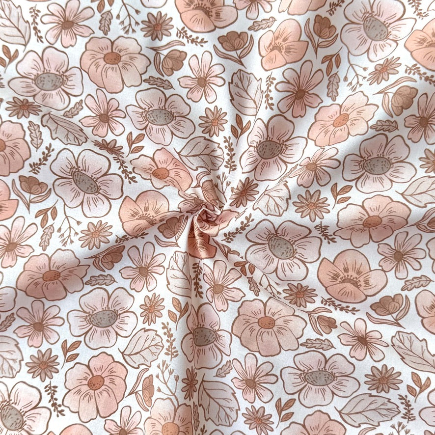 Coton Numérique Exclusif LPQC /  Fleur Pastel