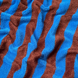 Micro Eponge Bambou  Rayé / Azur-Tofee