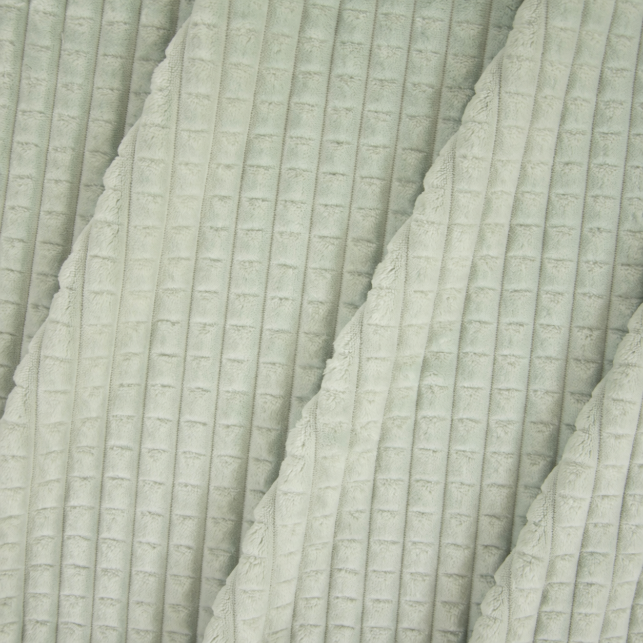 Minky nid d'abeille Gauffré / Vert Pastel