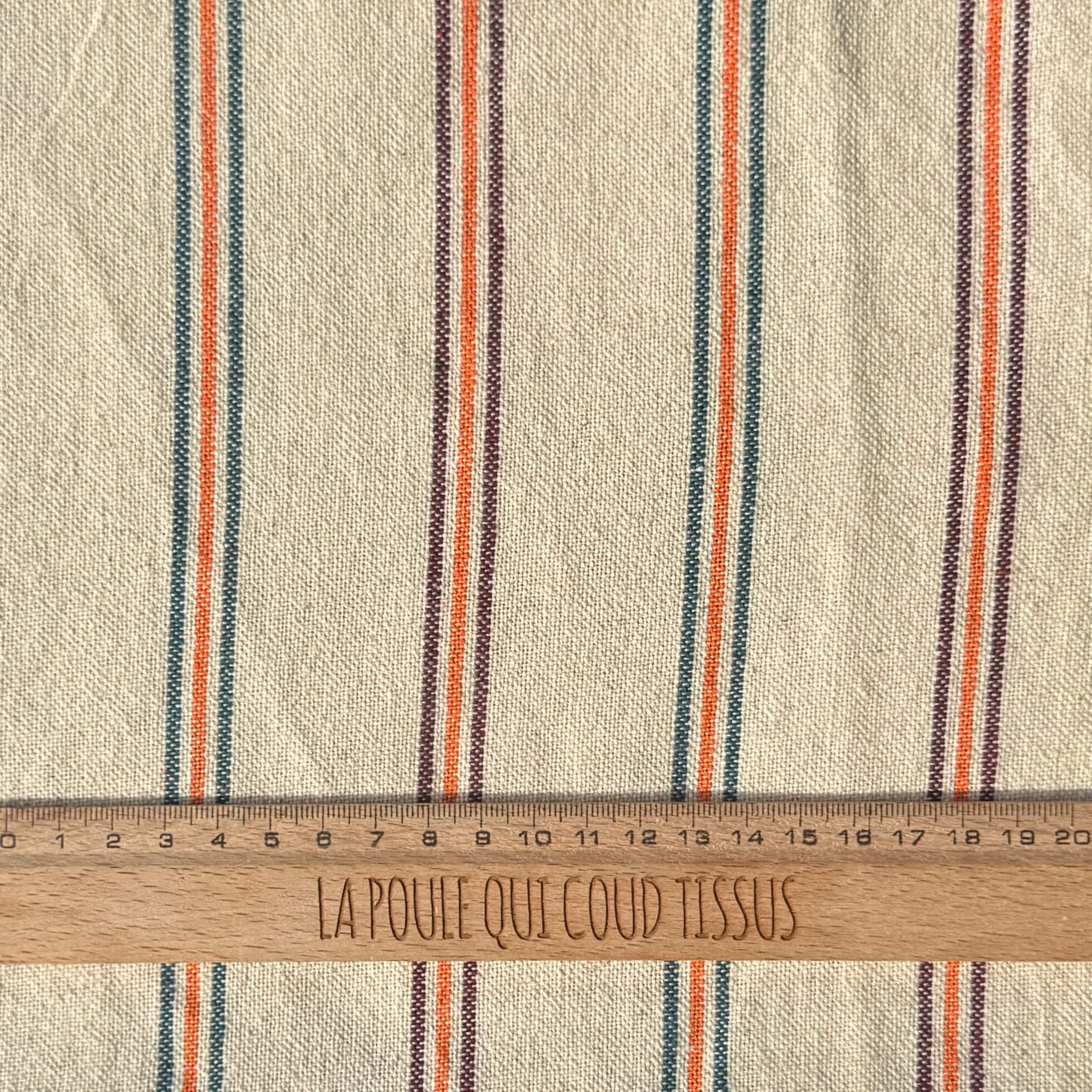 Coton Tissé  / Tartan Rayure Multico