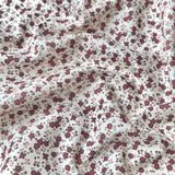 Popeline de Coton / Capri Ecru-Raisin