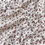 Coupon 1.5 m - Popeline de Coton / Capri Ecru-Raisin