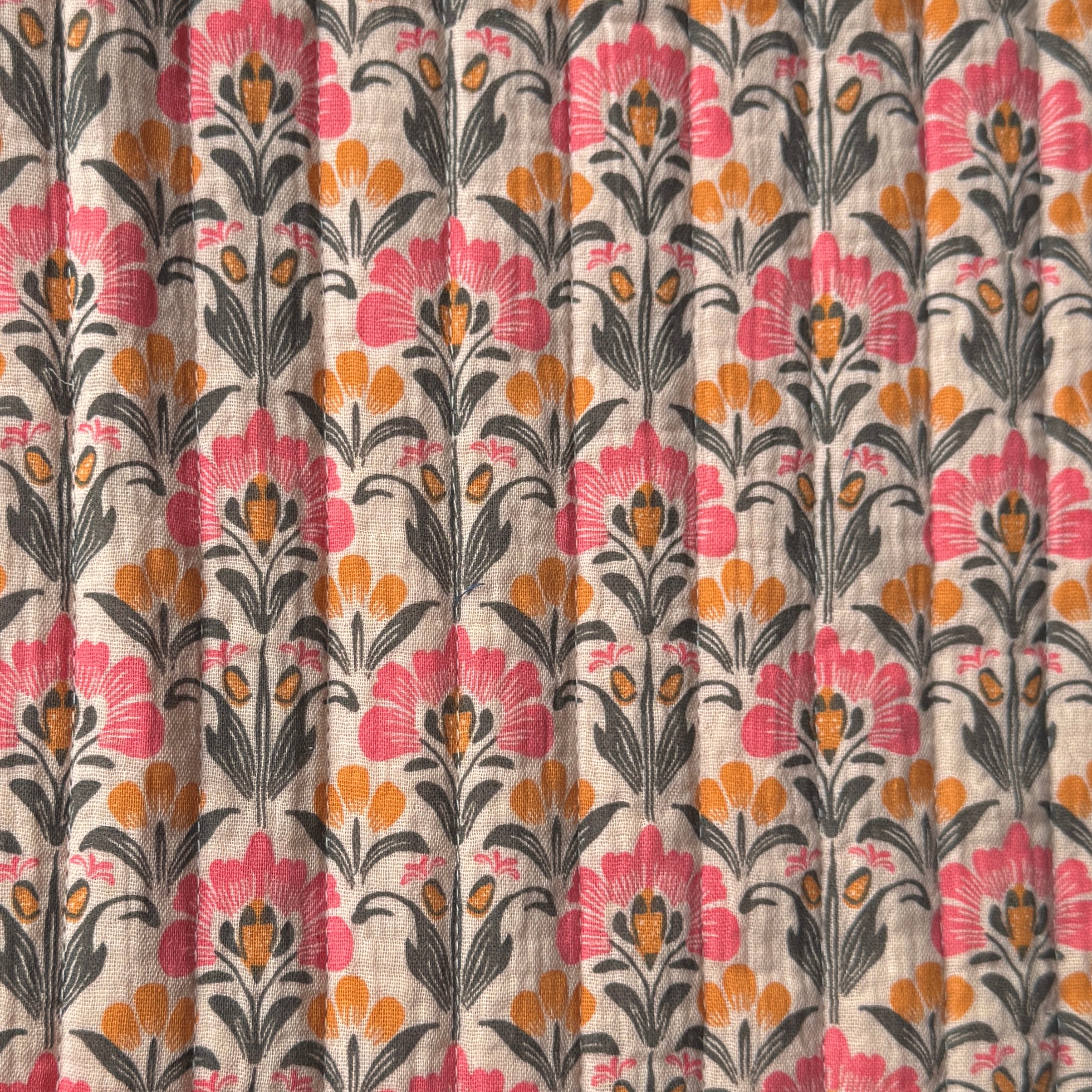 Matelassé Double Gaze Salima / Double Gaze Nude - Paprika