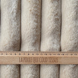 Coupon 1 Mètre - Fausse - Fourrure Cotelée / Barracuda Beige