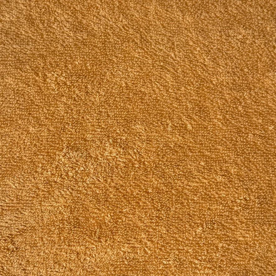 Coupon 1.4 m - Eponge Bouclette 100% Coton  / Spa Moutarde