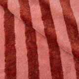 Micro Eponge Bambou  Rayé / Marsala - Paprika