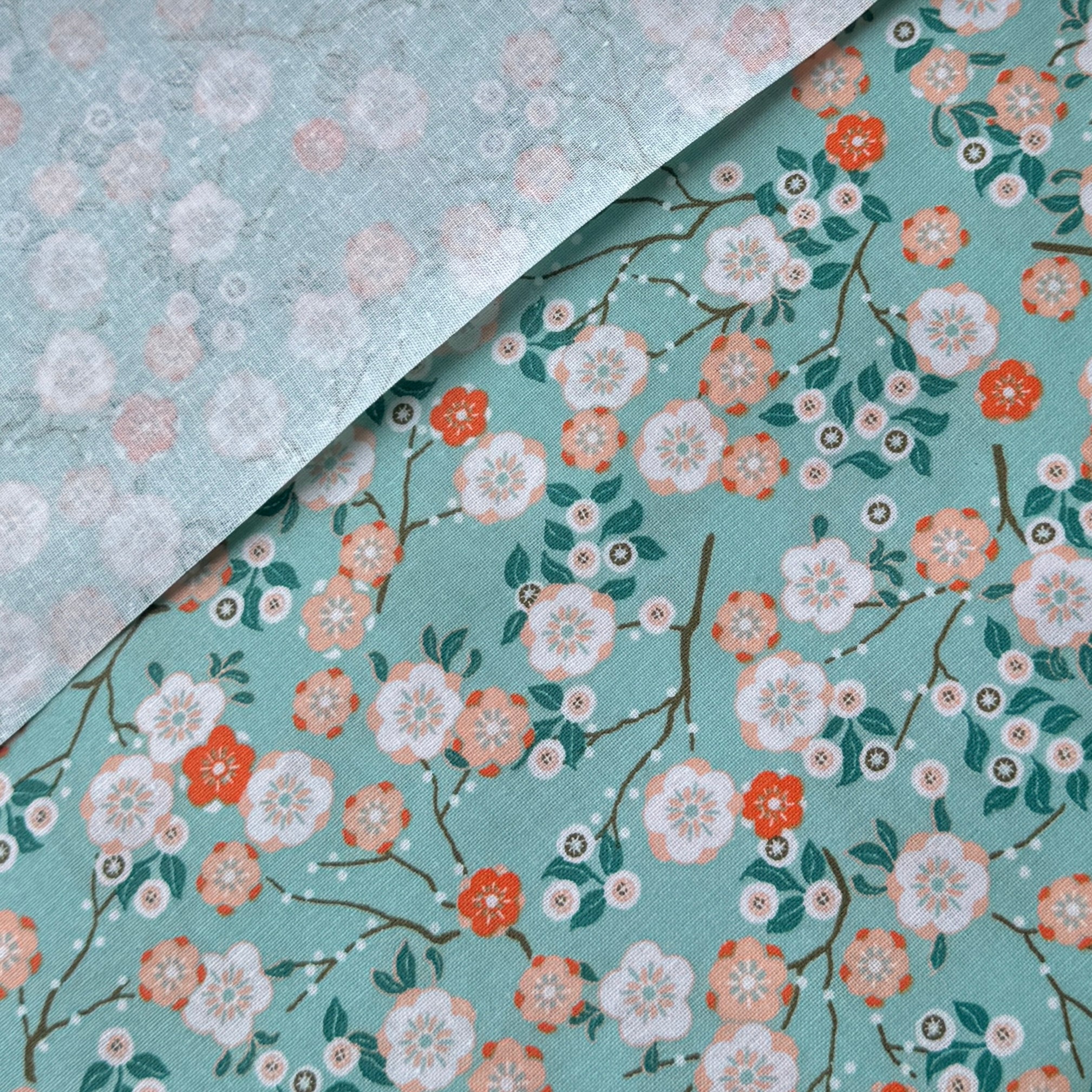 Coupon 1.3 m - Coton Imprimé / Hokkaido Ciel