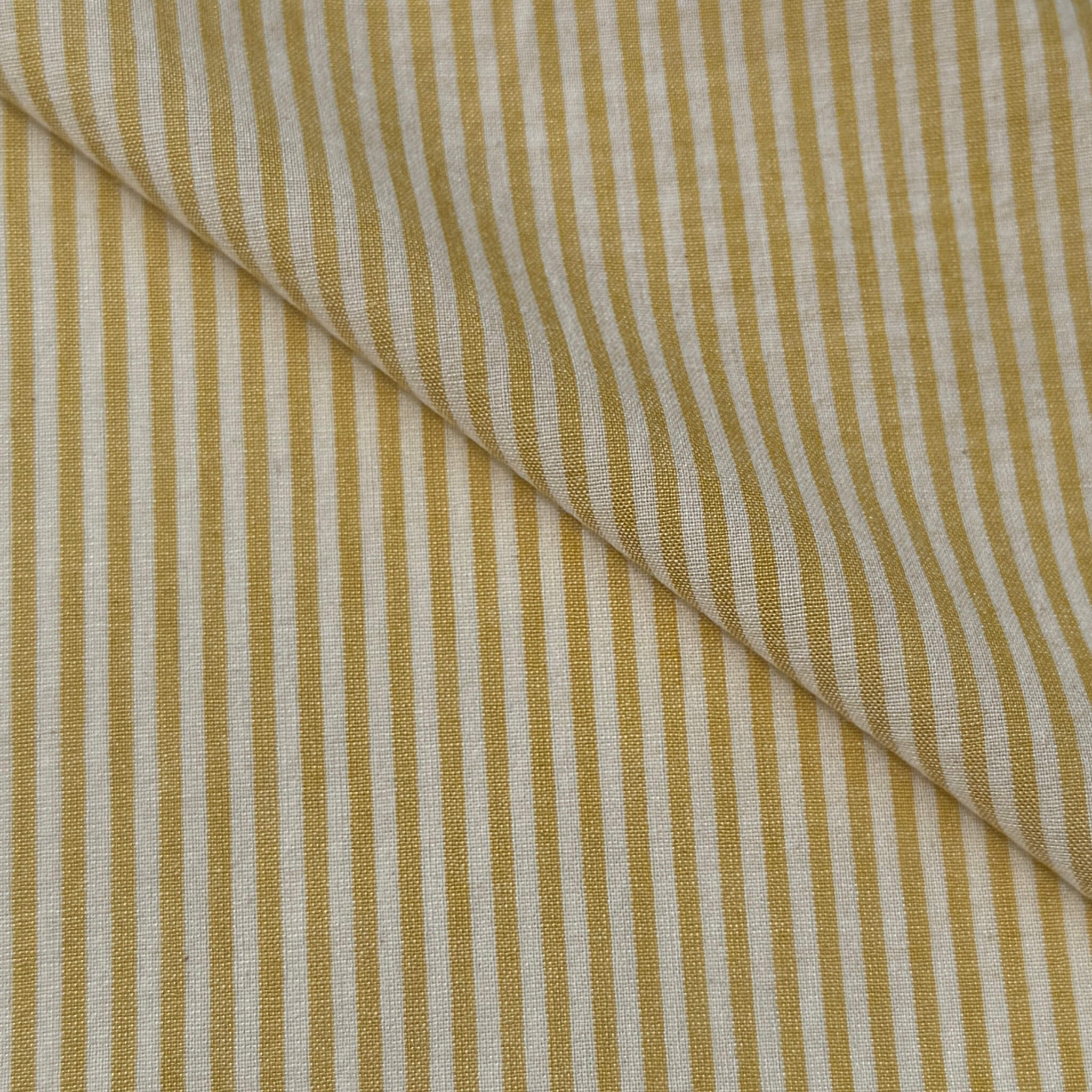 Coton Viscose Rayé / Raytis Jaune