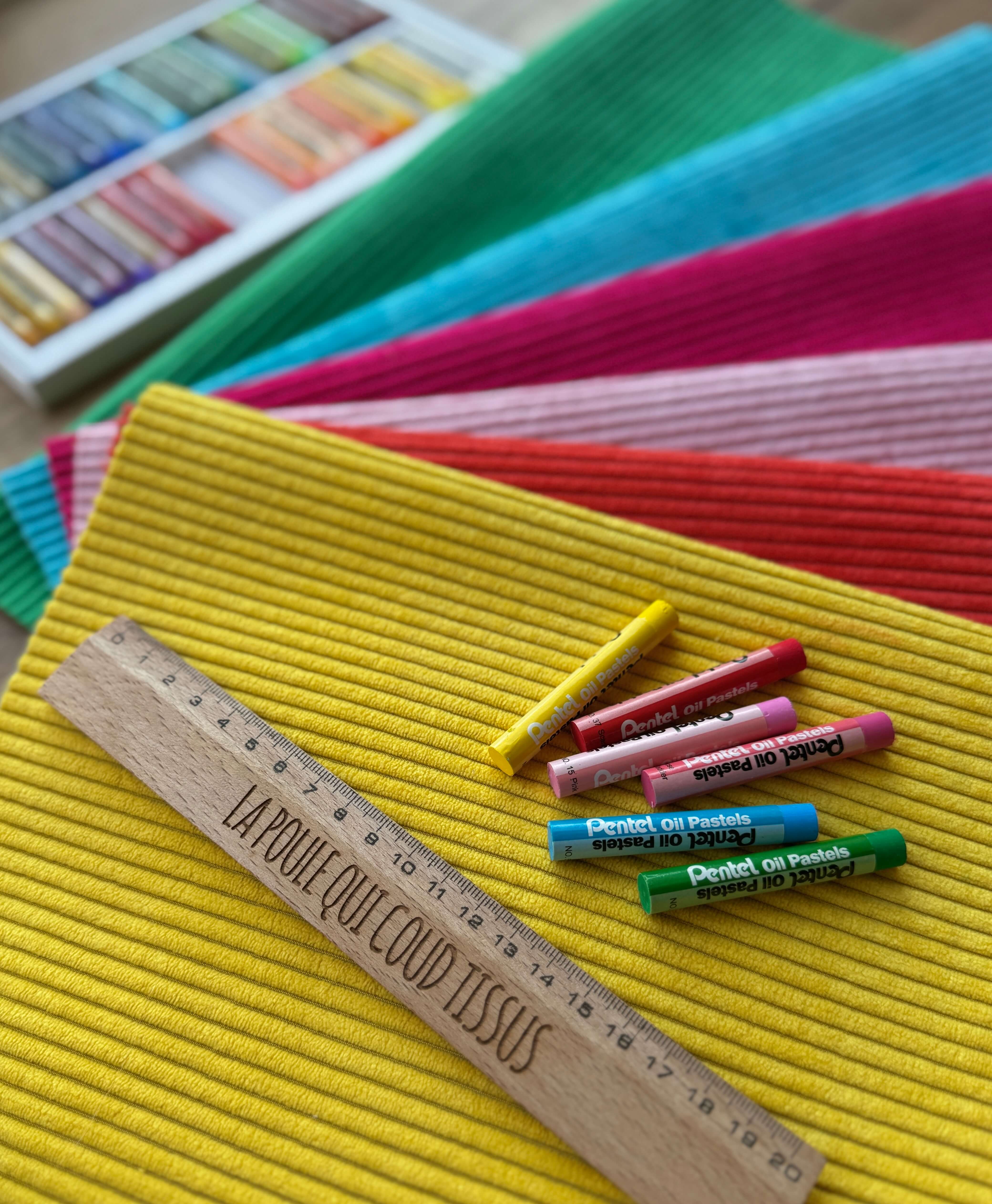 Velours Côtelé Huggy / Orange Spicy