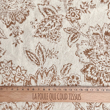 Coupon 60 cm - Coton Tissé  / Ceylan Peanut