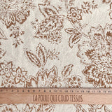 Coupon 60 cm - Coton Tissé  / Ceylan Peanut