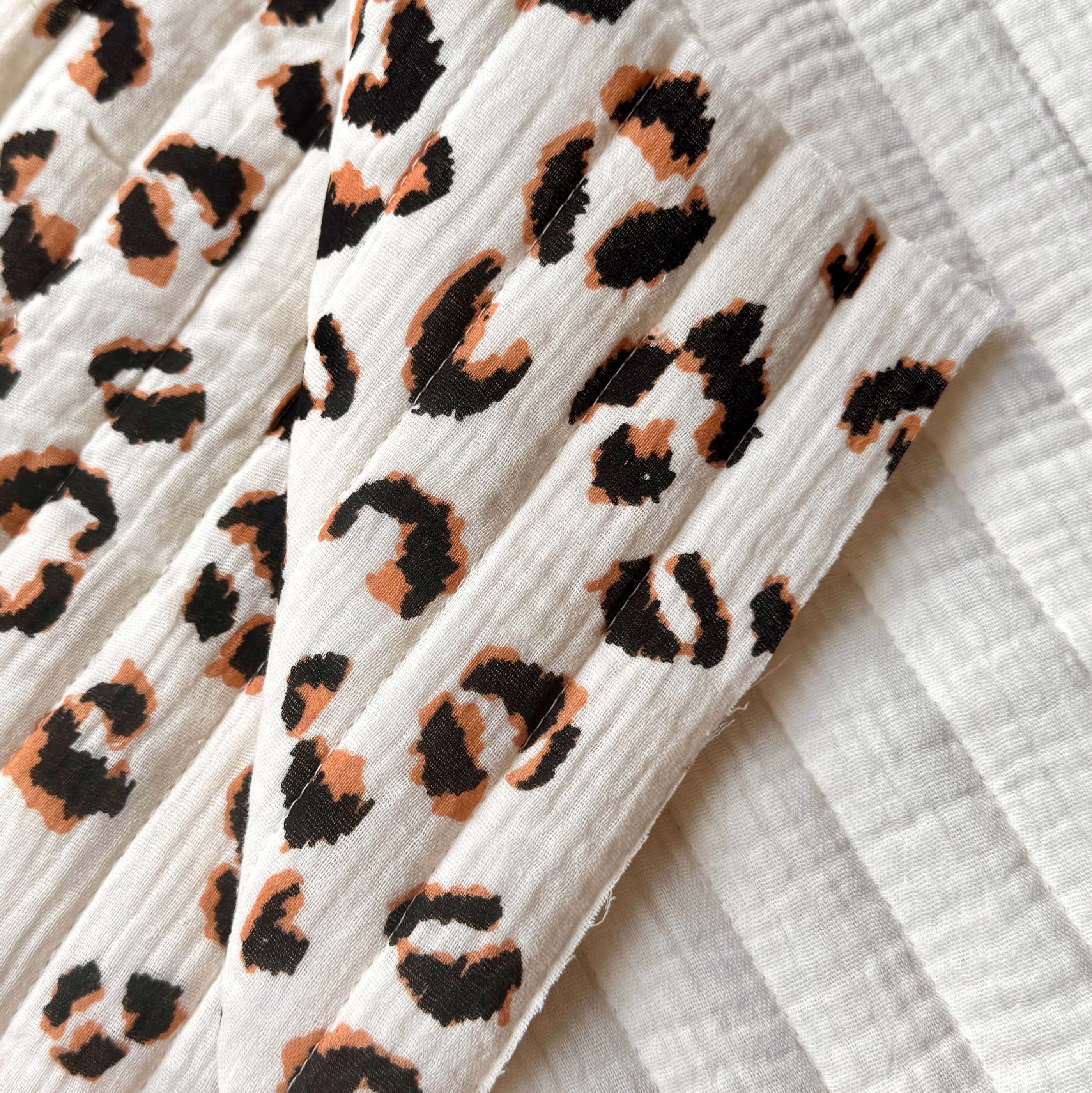 Matelassé Double Fauve Ecru / Unie Ecru