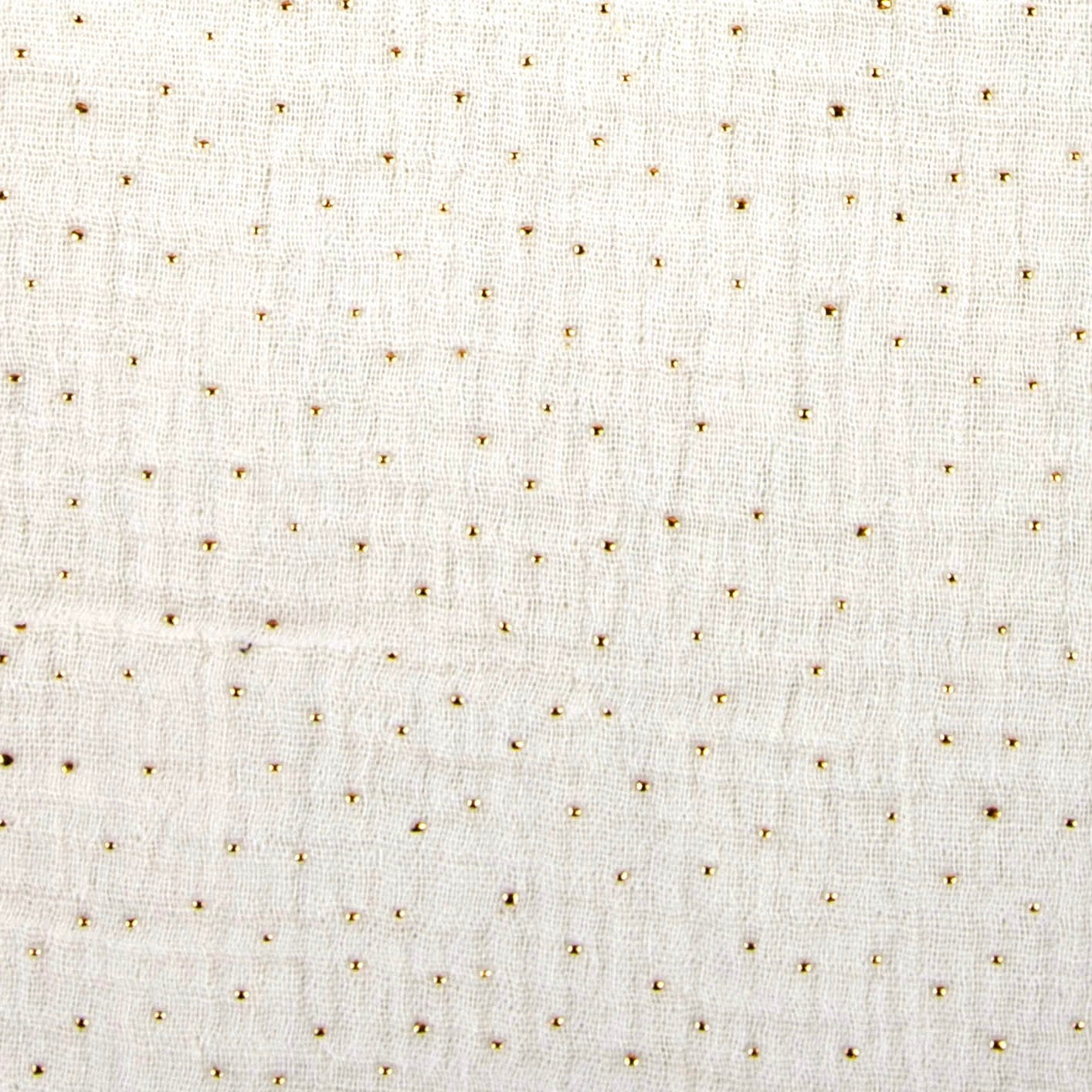 Mousseline de coton / Petits Pois dorés