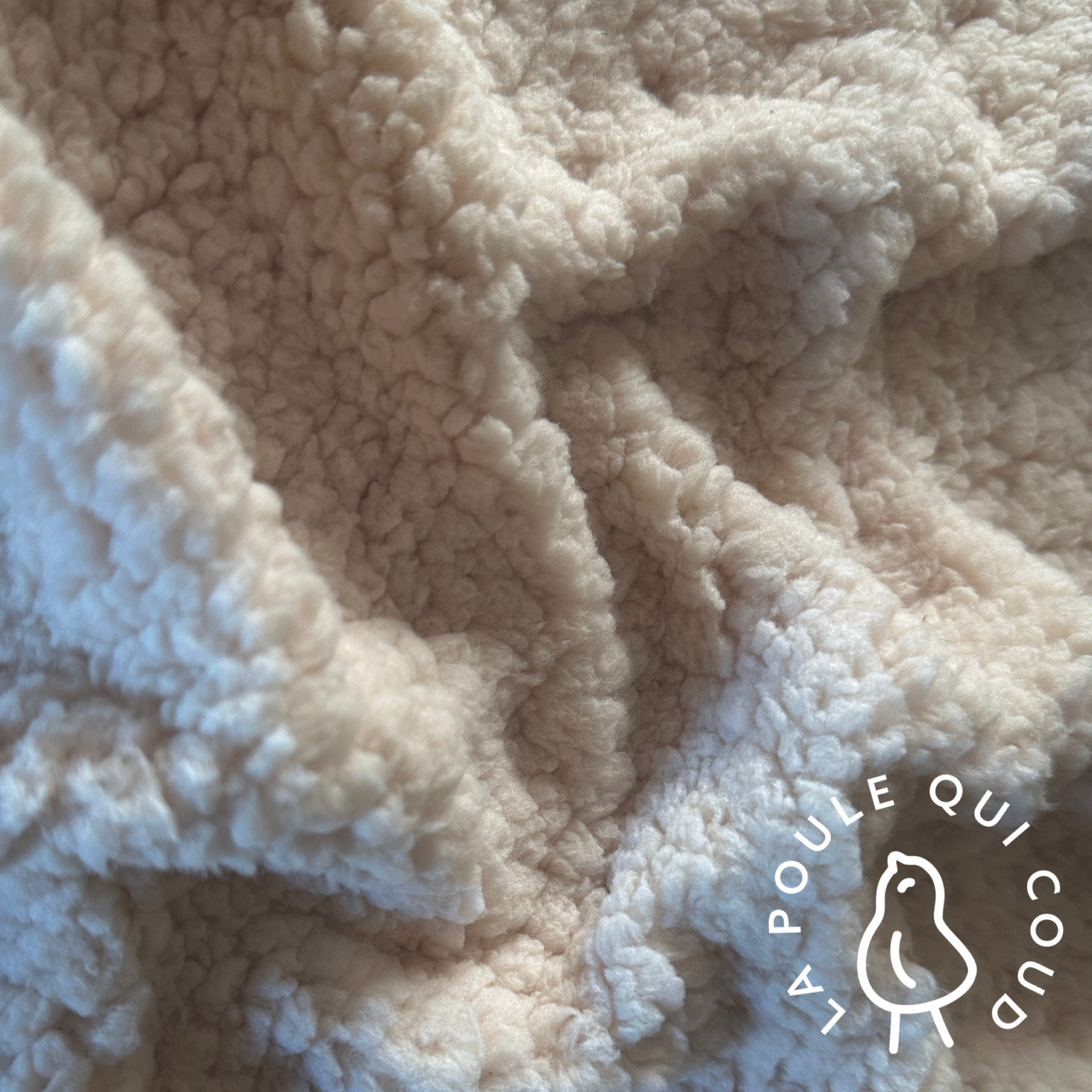 Coupon 60 cm - Sherpa / Ecru