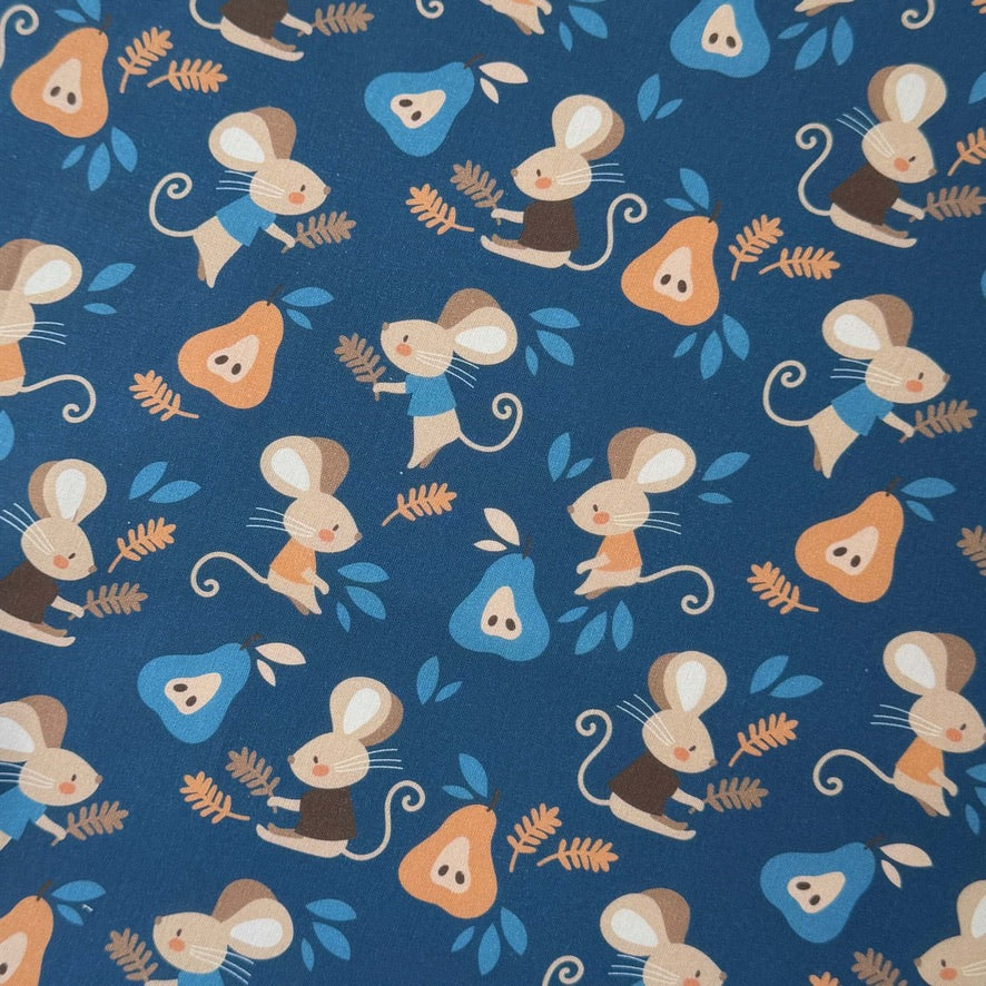 Coton Numérique Exclusif LPQC / Souris Bleu - Gris