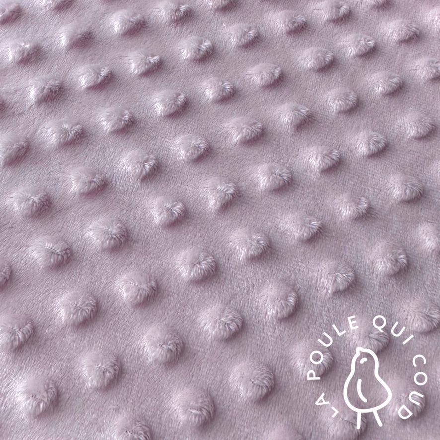 Coupon 50 cm - Minky Bubble / Rose
