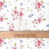 Digitally Printed Cotton / Roman Ecru-Yellow