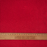 Velours Côtelé 100% Coton / Cerise