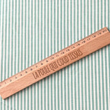 Coupon 50 cm - Coton Viscose Rayé / Raytis Vert