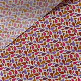 Coupon 1.8 m - Coton enduit / Otma Caramel Violet