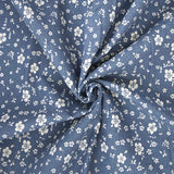 Flanelle de coton imprimée / Blues