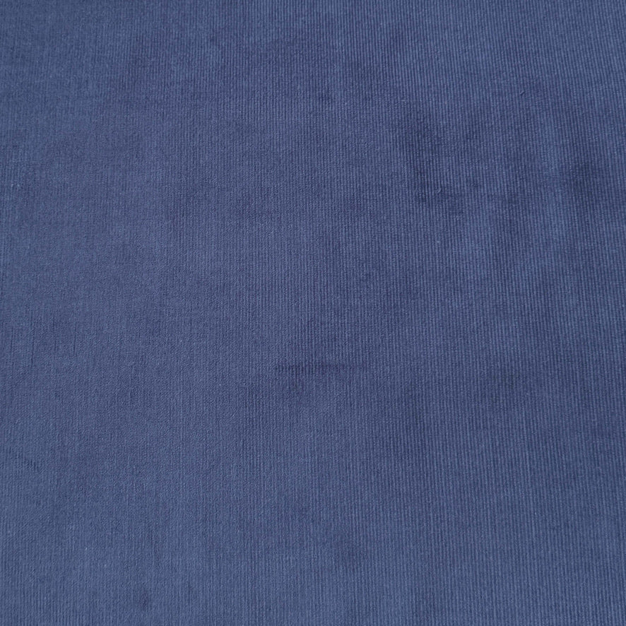 Velours Côtelé 1000 Raies / Uni Bleu Foncé