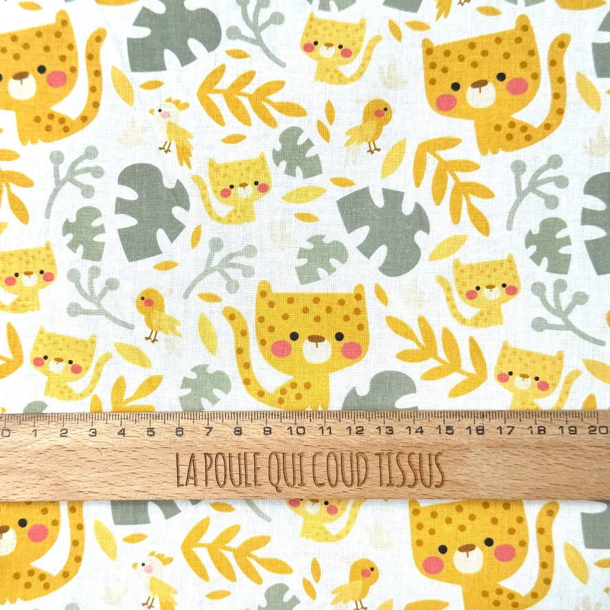 Coton Numérique Exclusif LPQC / Léopard Mignon