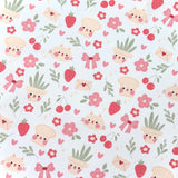 Coton Numérique Exclusif LPQC /  Plantes Rose-Fraise